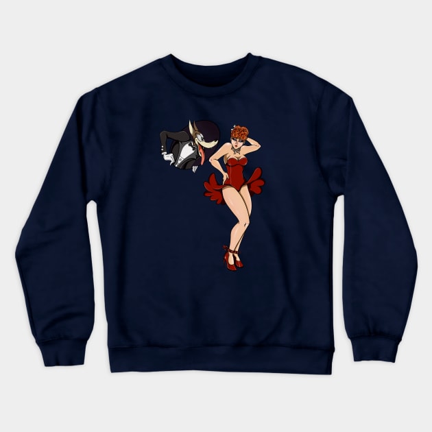 Red Hot Riding Hood Crewneck Sweatshirt by MauryAraya316